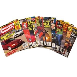 Mustang Monthly Magazine Lot 1997 Ford Restoration Tech Cobra 5.0 289
